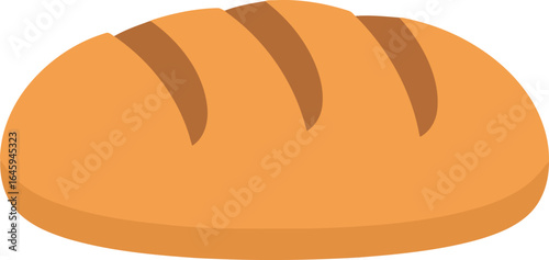Freshly baked artisan bread loaf