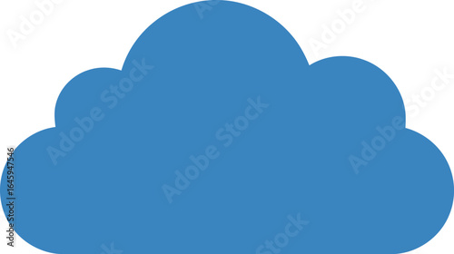Blue cloud icon