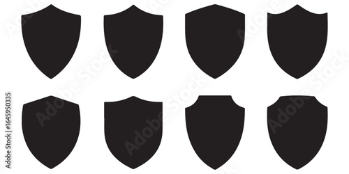 sheilds icon silhouttes	