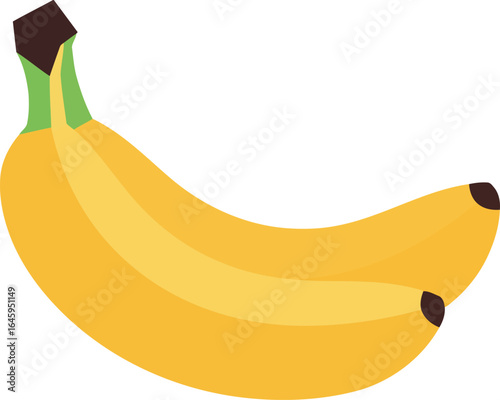 Ripe yellow bananas bunch