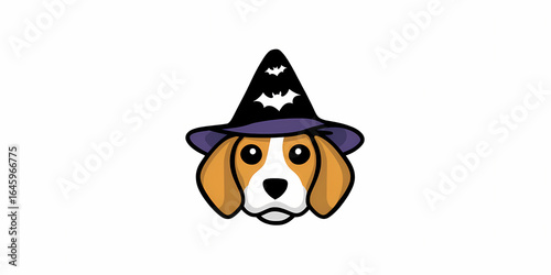 adorable cartoon beagle dog with expressive eyes wearing a tiny hat playful and charming character perfect for kids and pet lovers