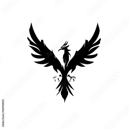 Phoenix bird rising tattoo design black and white phoenix mythical creature fire bird phoenix logo phoenix art phoenix reborn