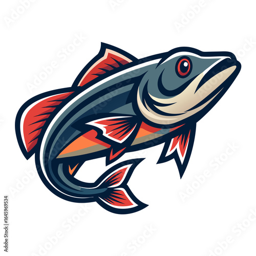 Sleek Cod Vector Design White Background