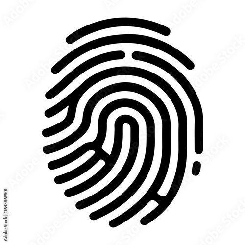 Detailed fingerprint pattern representing unique identity and security for biometric identification and authentication