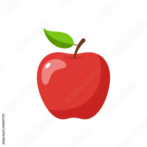 Fresh apple cartoon type clipart and vector design illustration