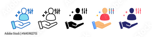 Personalized Multiple Style Icon Set Collection. 