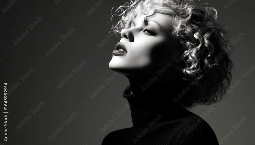 Fototapeta premium a model black and white