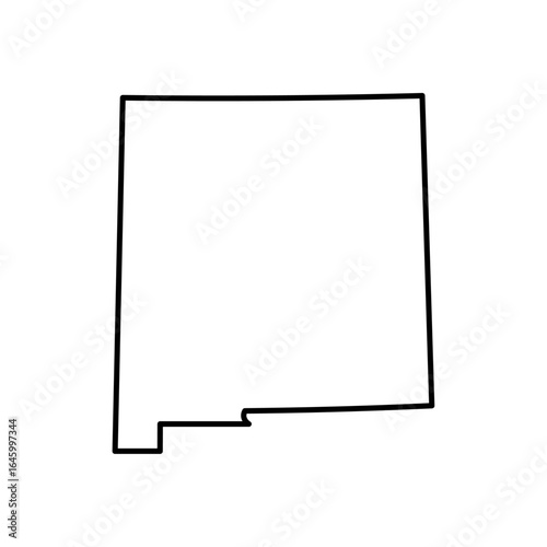 New Mexico state map outline