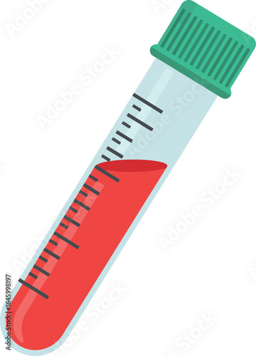 Blood sample test tube