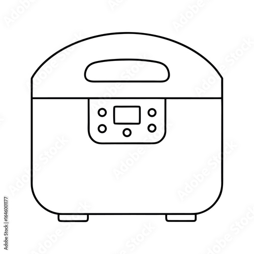 Compact bread maker with digital control panel advertisement design
