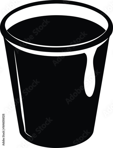 paint cup silhouette vector no details minimal c.eps