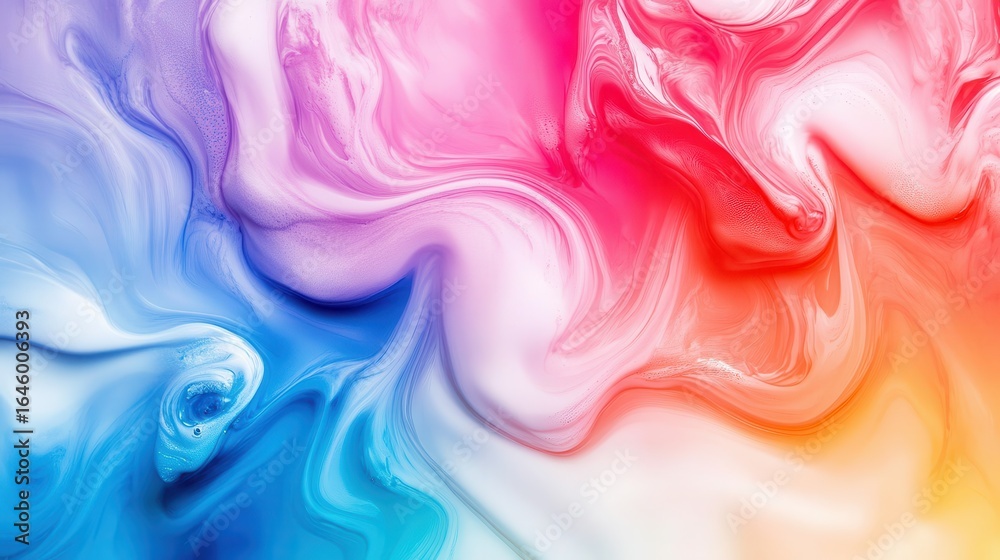 Fototapeta premium Vibrant Colorful Swirls of Pink and Blue Abstract Background
