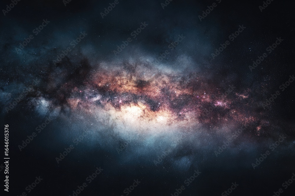 Fototapeta premium Cosmic nebula tapestry (1)