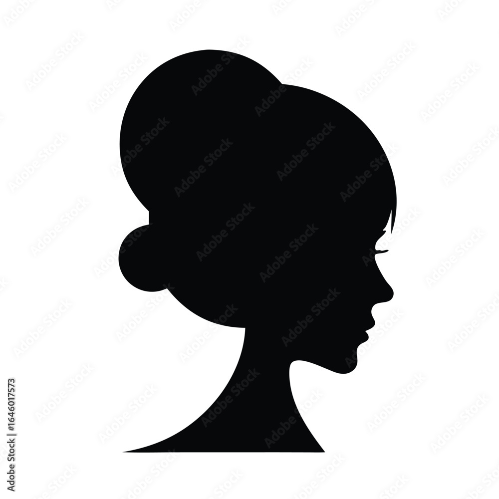 Silhouette of a woman vector. Women silhouette vector, on white background. Silhouette of a woman vector. Women silhouette vector, on white background.