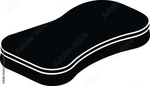 gauze pad silhouette vector no details minimal c.eps