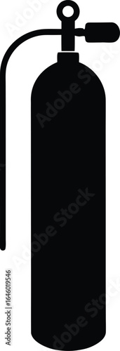 oxygen cylinder silhouette vector no details min.eps