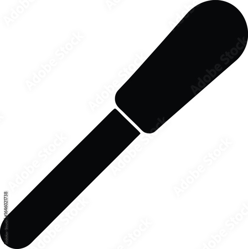 tongue depressor silhouette vector no details mi.eps