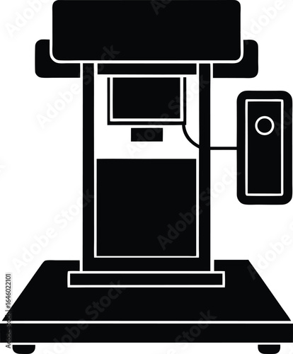 x ray machine silhouette vector no details minim.eps