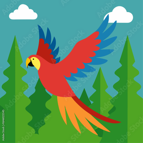 vector illustration of a bird