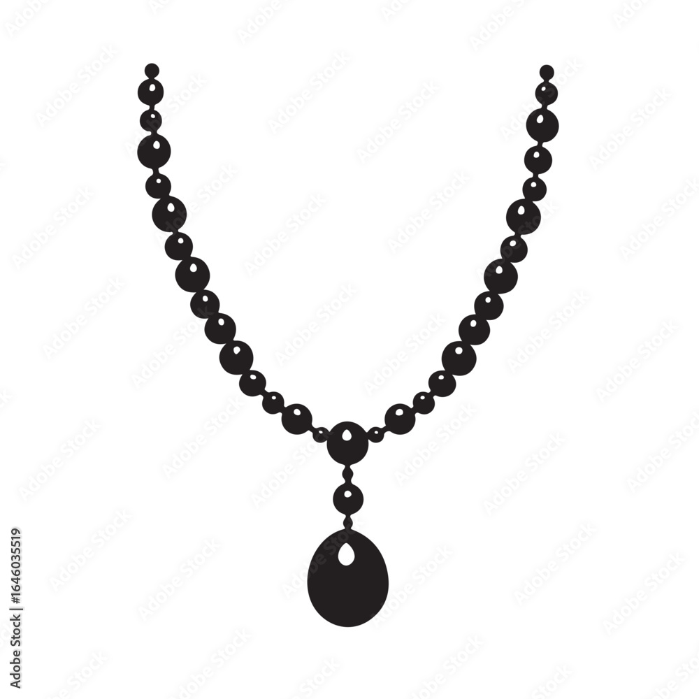 custom made wallpaper toronto digitalnecklace silhouette, necklace vector illustration, necklaces icon, simple silhouette illustration of necklaces, perfect for necklaces logos and icons