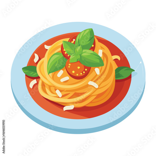 Delicious Pasta Plate – World Pasta Day Illustration