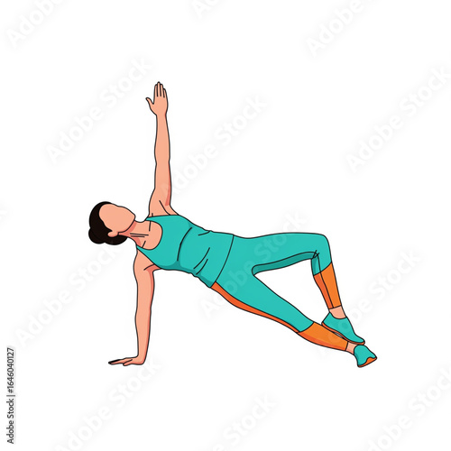 Flat 2D Vector Illustration of People Doing Fitness, Yoga, and Dance Exercises