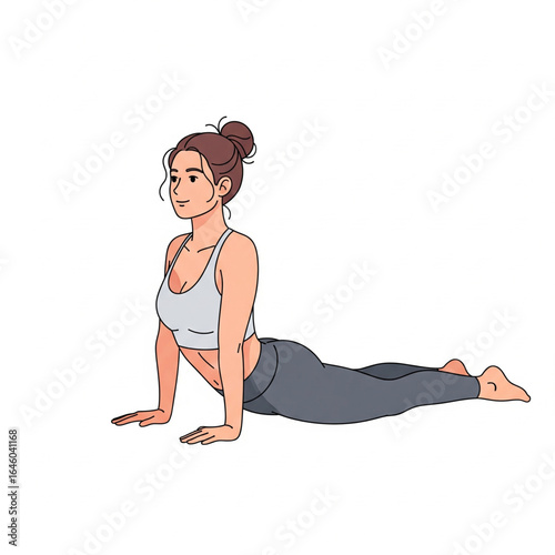Flat 2D Vector Illustration of People Doing Fitness, Yoga, and Dance Exercises