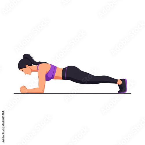 Flat 2D Vector Illustration of People Doing Fitness, Yoga, and Dance Exercises