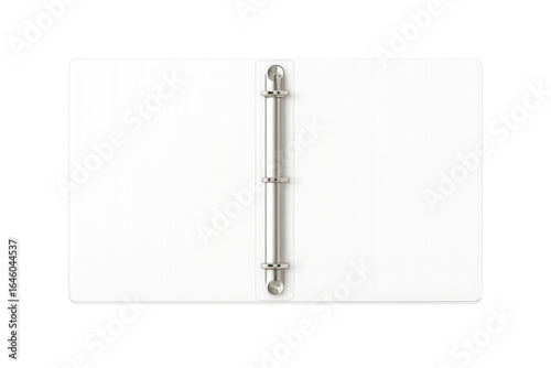 Wallpaper Mural White open binder with metal rings on transparent background Torontodigital.ca