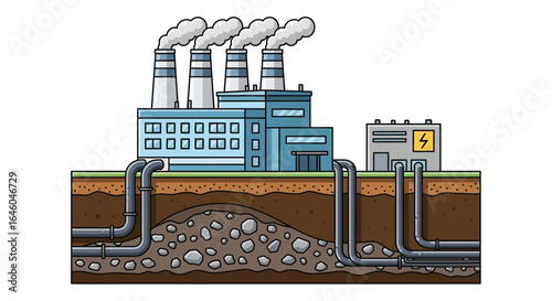 Geothermal energy plant renewable power generation