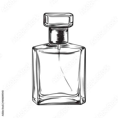 Perfume bottle silhouette, Perfume bottle vector illustration isolated on a white background, perfume bottle silhouette vector illustration