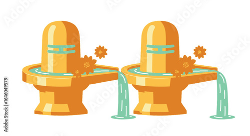 Shiva lingam illustration vector hinduism culture