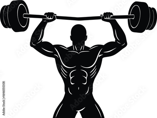  strength training athlete icon design