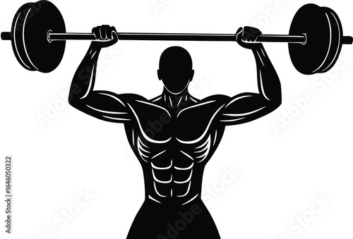  strength training athlete icon design