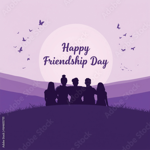 Three Happy friends in group hug isolated. Happy friends hugging together on isolated white background copy space. Three young women and men adults or teens with modern style in group hug