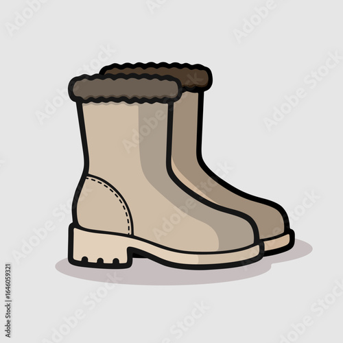 Leather ankle boots, classic style, brown, warmth 