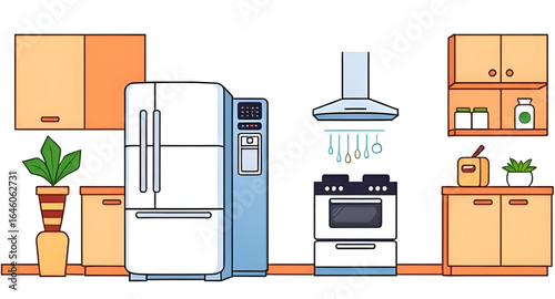 cooking tools vector, kitchenware vector, electric grill vector, deep fryer vector, espresso machine vector, kitchen machine vector, water purifier vector, milk frother vector, mini fridge vector, kit