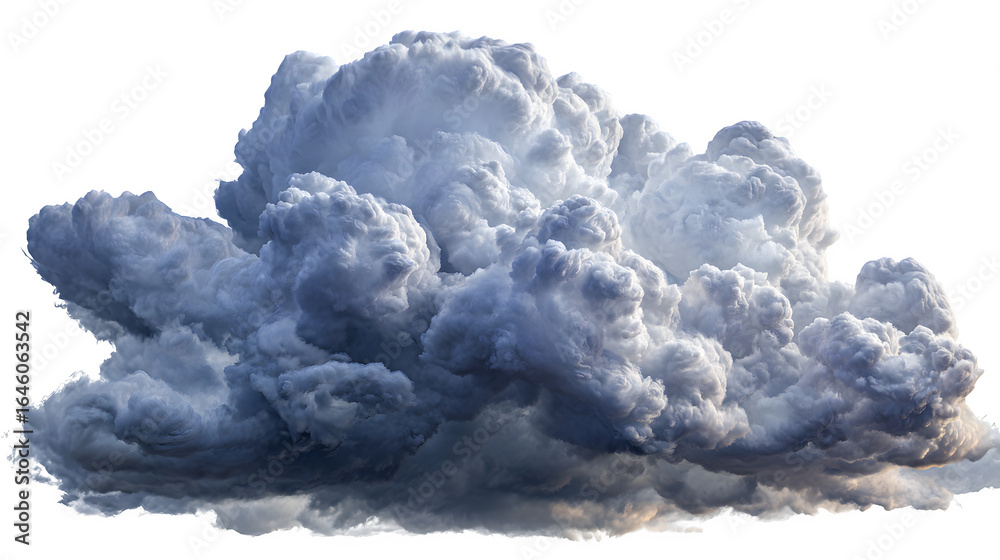 Naklejka premium Storm Cloud Formation isolated on transparent background