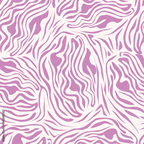 seamless pattern with pink flowers