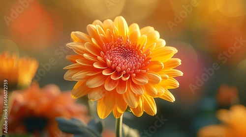 A close-up of a chrysanthemum in autumn
