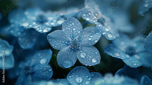 A close-up of a dew-kissed