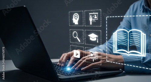 Explore learning opportunities with modern online education resources and digital skills training on your laptop for career success