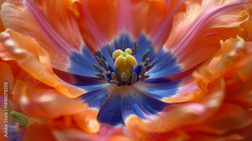 A close-up of a vibrant tulip