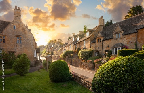 Bourton on the Hill village near Moreton in Marsh, Cotswolds, Gloucestershire, England