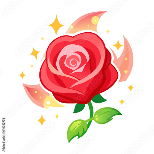 vector illustration of a rose