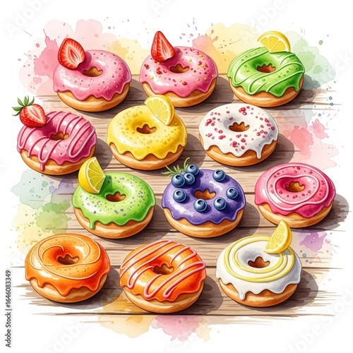 Colorful donuts