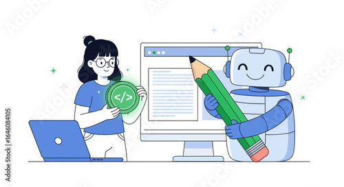 AI-powered content creation: a collaborative effort between humans and robots on technology
