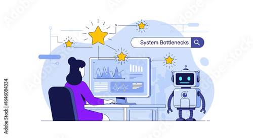 Analyzing system performance bottlenecks with ai assistance in a modern workspace