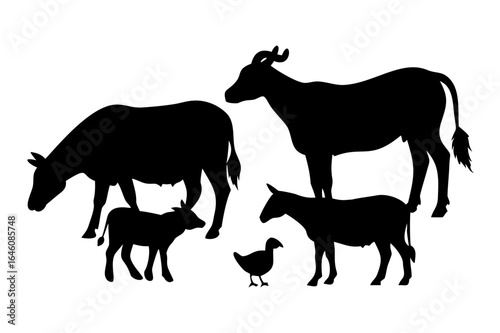 Farm Animal Silhouettes

