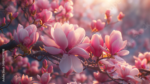 A magnolia tree in full bloom